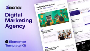 Digiton - Digital Marketing Agency Website Elementor Template Kit