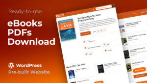 eBook PDFs Downloading Pre-built WordPress Website