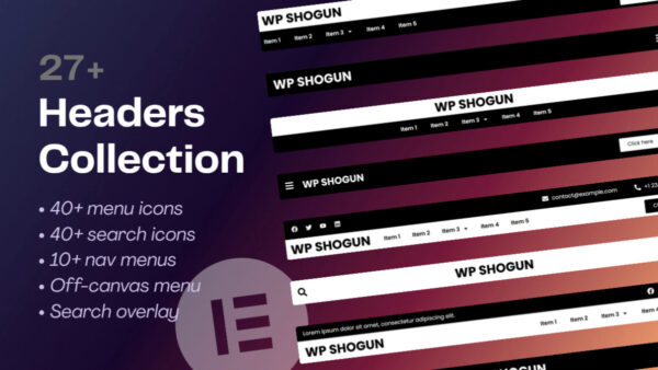 elementor header sections Elementor Header Templates Pack (Responsive Designs)