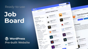 Job Board Pre-built WordPress Website