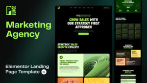 Plunge - Marketing Agency Landing Page (Elementor Template)