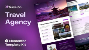 TravelGo - Travel Agency Website Elementor Template Kit