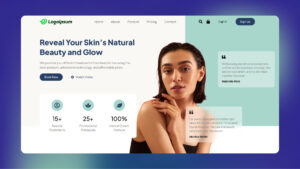 Beauty & Skincare Hero Section (Elementor Template)