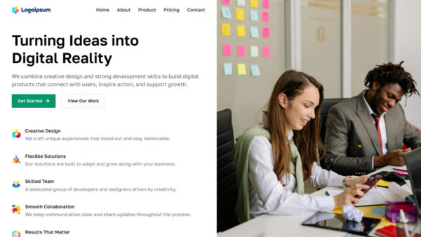 Digital Agency Hero Section (Elementor Template)