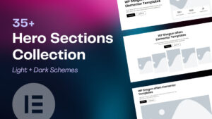 Elementor Hero Section Templates Pack (Responsive Designs)