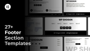 Elementor Footer Templates Pack (Responsive Designs)
