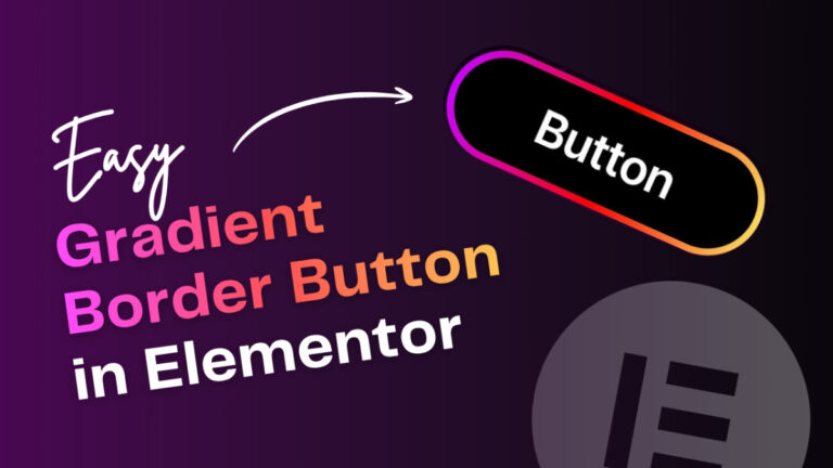 gradient border button elementor