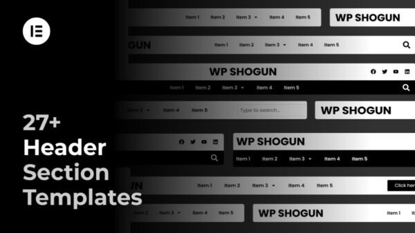 header section templates elementor Elementor Header Templates Pack (Responsive Designs)