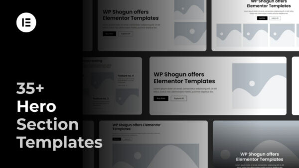 Elementor Hero Section Templates Pack (Responsive)