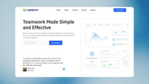 Task Management Platform Hero Section (Elementor Template)