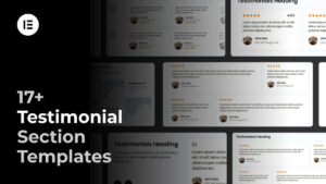 Elementor Testimonial Section Templates Pack (Responsive)
