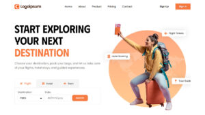Tour Agency Hero Section (Elementor Template)