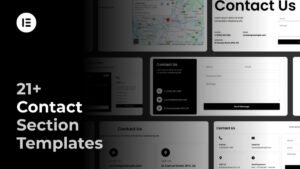Elementor Contact Section Templates Pack (Responsive)