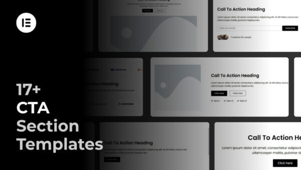 Elementor CTA Section Templates Pack (Responsive)