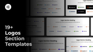 Elementor Logos Section Templates Pack (Responsive)