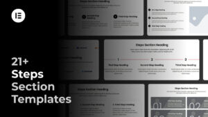 Elementor Steps Section Templates Pack (Responsive)