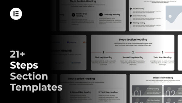 Elementor Steps Section Templates Pack (Responsive)