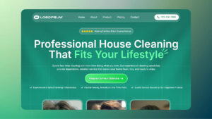 cleaning service hero section template Cleaning Service Hero Section (Elementor Template)
