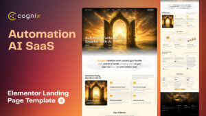 Cognix - AI Automation SaaS Landing Page (Elementor Template)