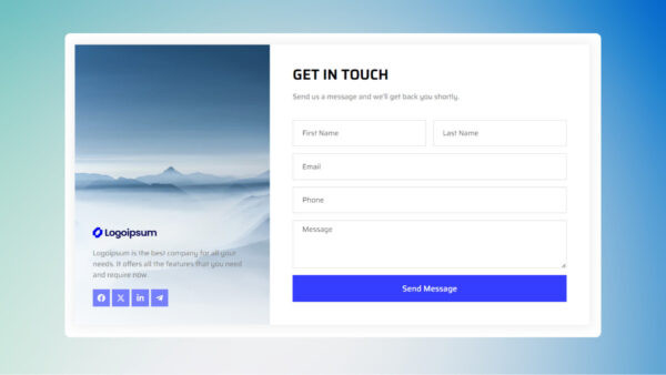 WP Shogun - WordPress & Elementor Templates 10 Contact Us Section 2 (Elementor Template)