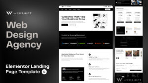 WebShift - Web Design Agency Landing Page (Elementor Template)